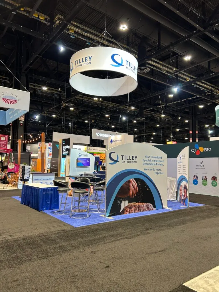 Tilley Distribution and Prozyn display at IFT First 2024 in Chicago, Illinois. 